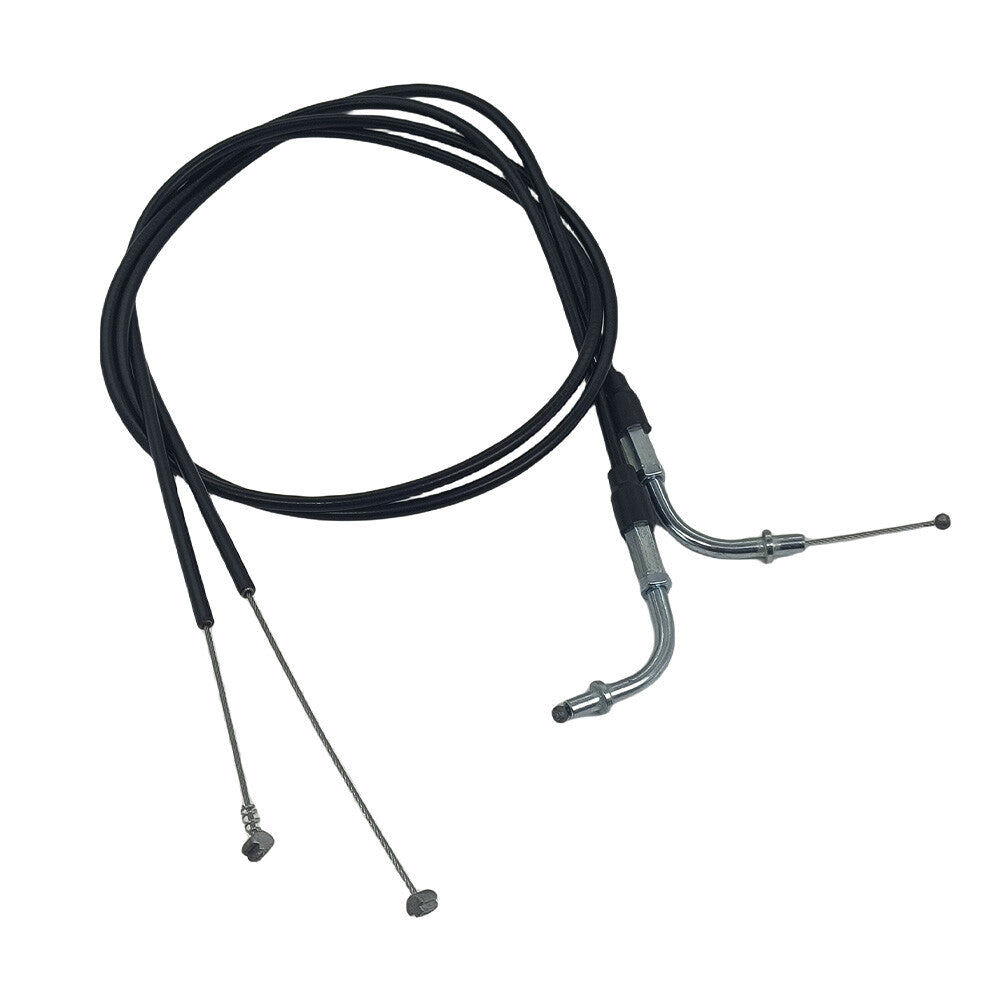 130cm 51-inch Black Throttle Cable and Clutch Cable Kit for Harley Sportster XL n