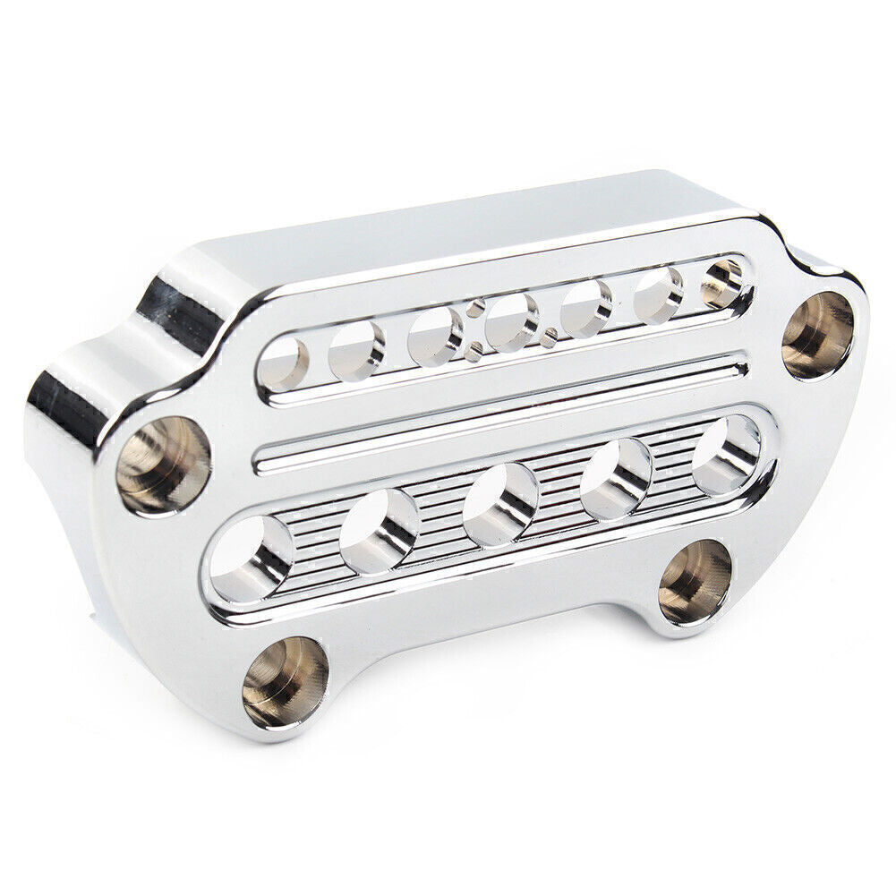 Chrome Indicator Handlebar Riser Clamp Cover for Harley Sportster XL883 XL1200 Q