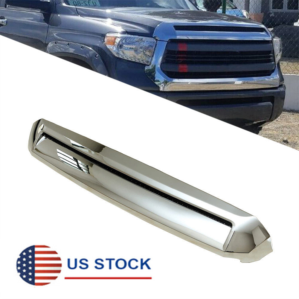 Chrome Front Upper Hood Bulge Molding Grille Trim for Toyota Tundra 2014-2021 US