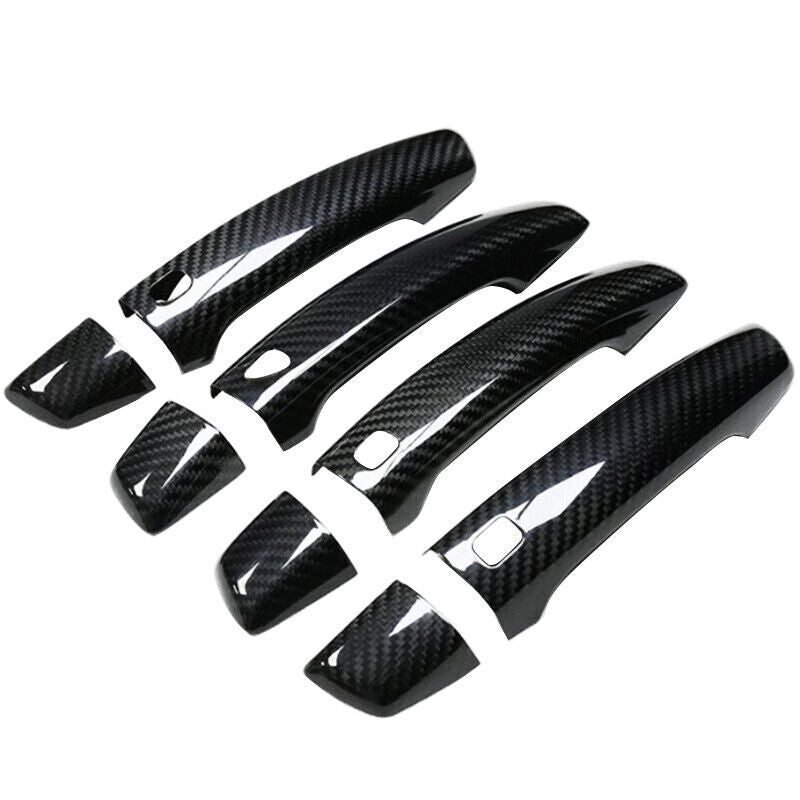 Real Carbon Fiber Car Door Handle Cover Exterior Trim for Audi TT TTS 2016-2021