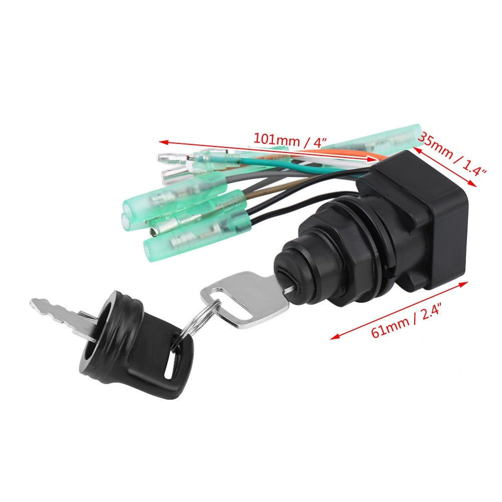 Ignition Switch Motor Ignition Key Switch Assembly For Outboard Control Box Q