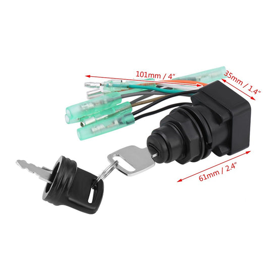 Ignition Switch Motor Ignition Key Switch Assembly For Outboard Control Box Q