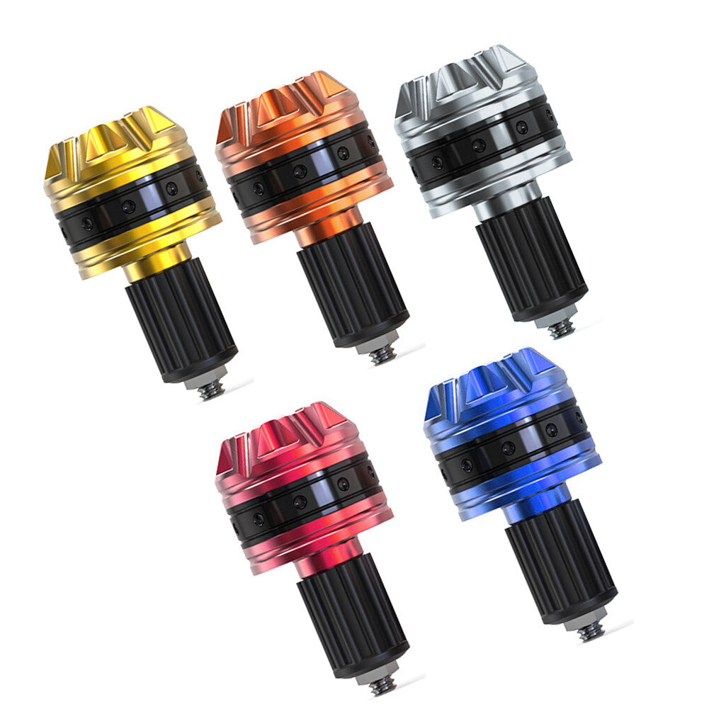 Blue Motorcycle Scooter Aluminum Handle Handlebar Grips Bar End Cap Plugs Slider Q