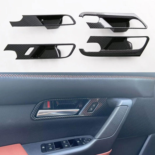 for Mazda CX-50 2023-2024 ABS Carbon Interior Car Door Handle Bowl Cover Trim n