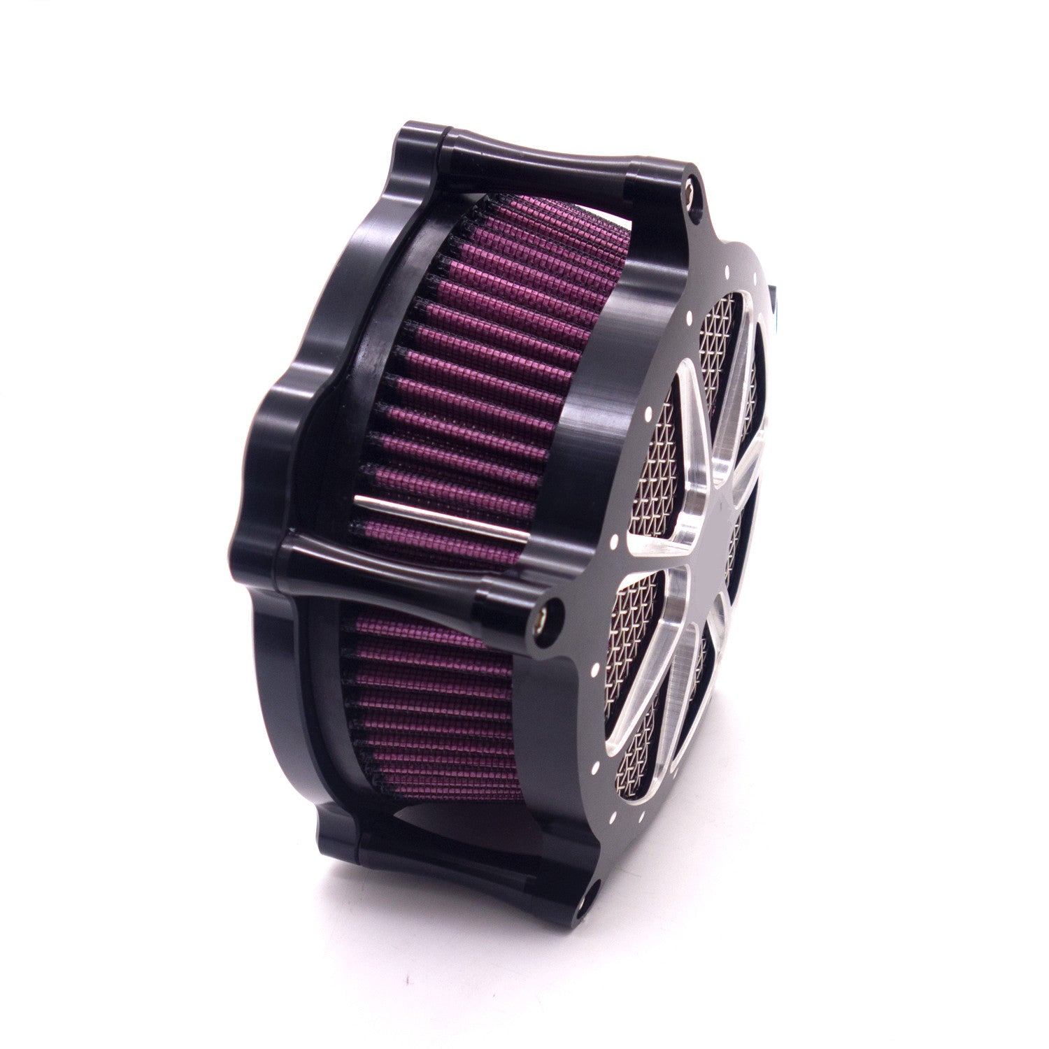 Black CNC Air Cleaner Intake Filter System for Harley Softail Touring 2014-2015 Q
