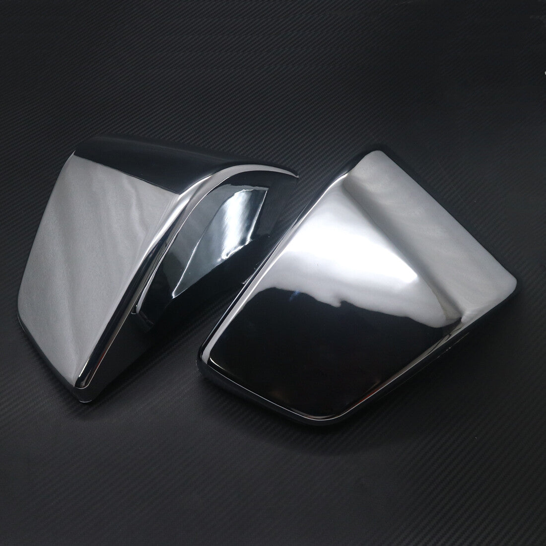 Pair Chrome Battery Side Fairing Cover for Honda Shadow ACE750 VT400 1997-2003 Q