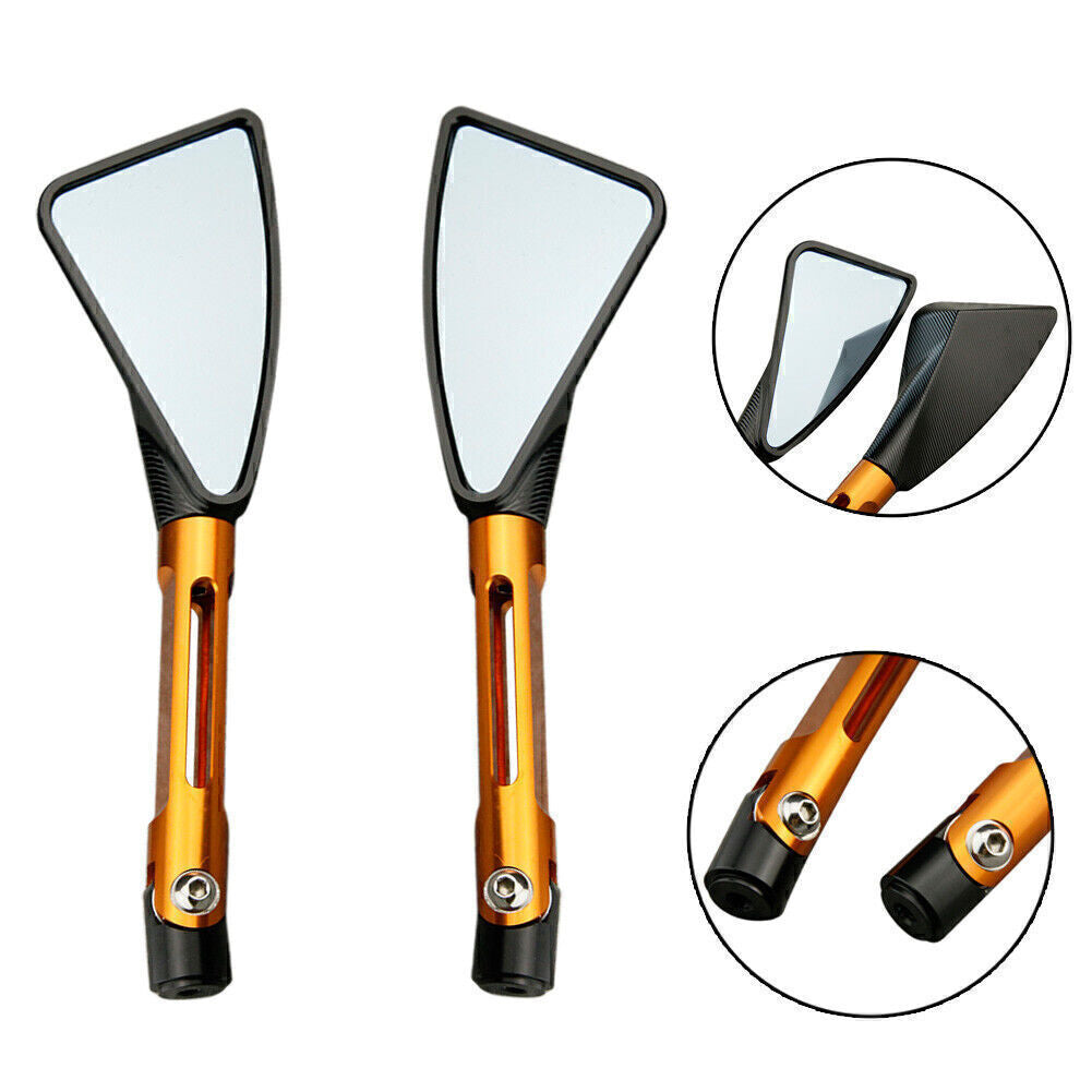 Universal Side Rearview Rear View Mirror for Ducati for BMW Gold Q