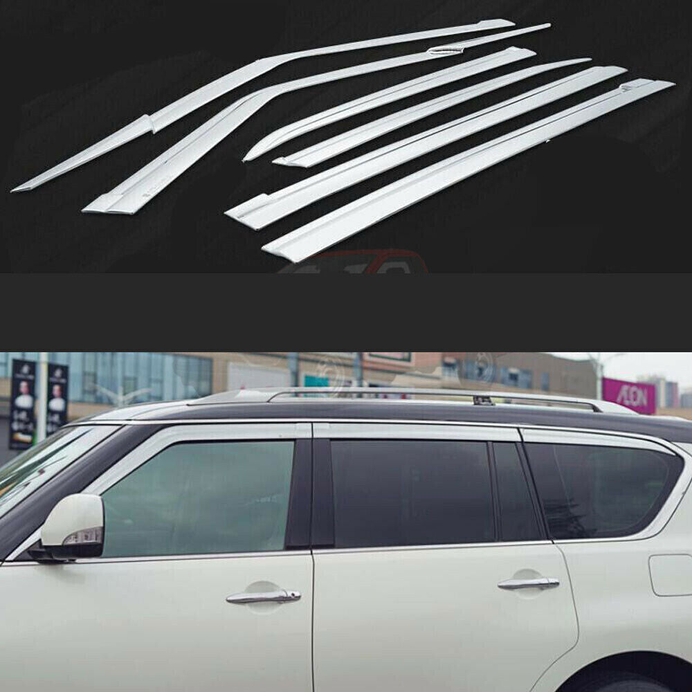 19-22 For Armada Chrome Window Visor Vent Shade Deflector Guard Sun/Rain n