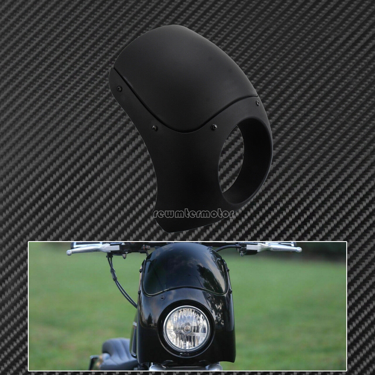 Matte Black Outlaw Fairing Windshield 35 39 41 49 mm Fit for Harley Sportster
