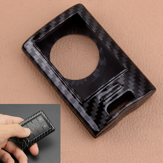 Carbon Fiber Color Car Key Fob Cover Case Shell Fit for for Cadillac ATS for Escalade v