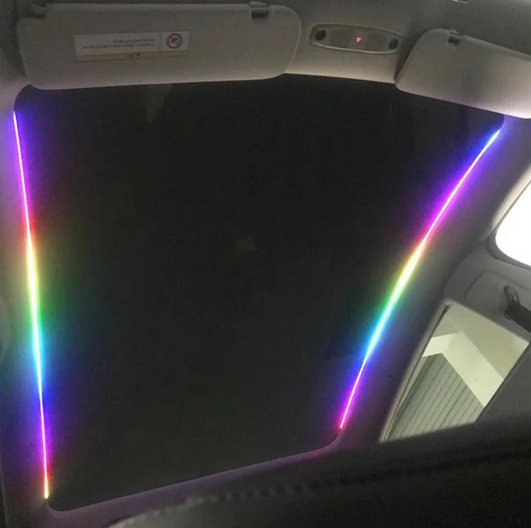 Sunroof Light Strip RGB Symphony Car Atmosphere Acrylic Fiber Optic Ambient Q