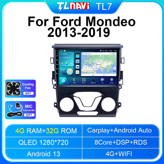 Android Car Radio for Ford Mondeo 2013-2019 Carplay GPS Multimedia Player Screen