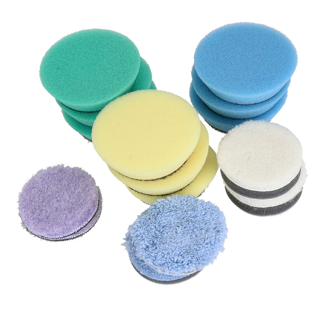 15x 2 inch Polishing Pads Waxing Polish Foam Kit Buffer Polisher Buffing Wheel Q