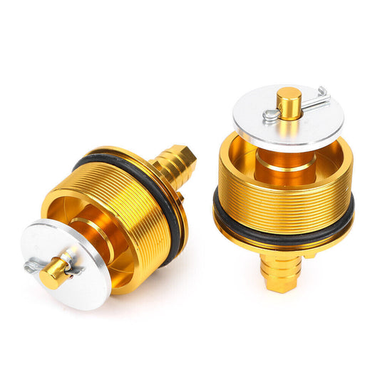 Fit for Honda CB400 1992-1998 97 Gold CNC Aluminum Pair Preload Adjusters Fork Bolts Q