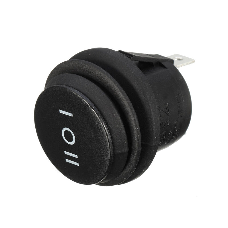 5-piece set of 3-position waterproof round rocker switches (6A/250V, 10A/125V AC) n
