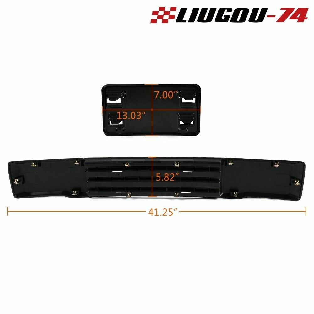 Replacement Front Bumper Garnish and License Plate Fits 2015 2016 for - v