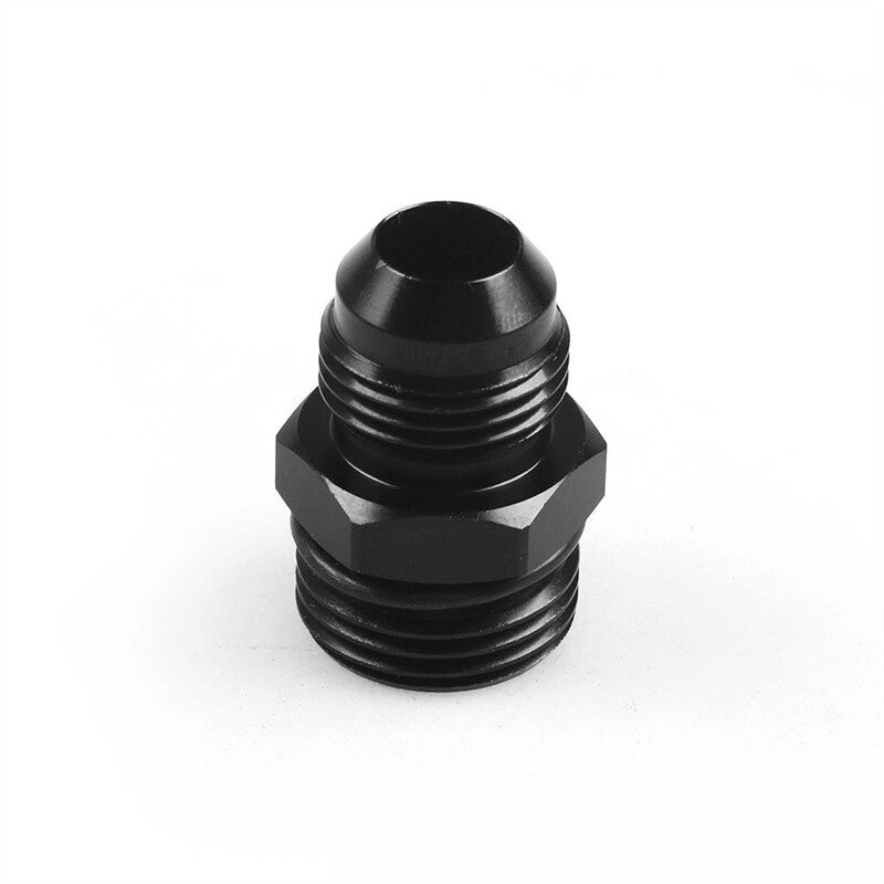 ORB-10 O-ring Boss AN10 10AN to AN8 8AN Male Adapter Fitting Aluminum Black 1pc