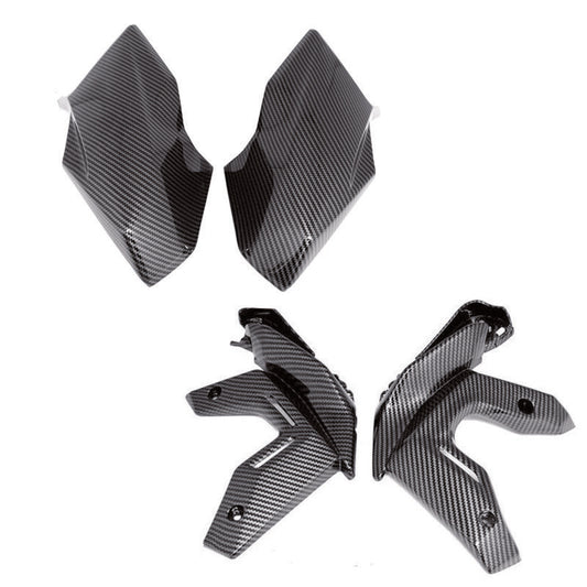 4 Pcs Carbon Fiber Front Side Frame Fairing Cowl for KAWASAKI Z 650 2020-2023