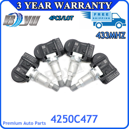 4250C477 4X Tire Pressure Sensor (TPMS) for ASX GA0 and for Peugeot ION 433MHz v