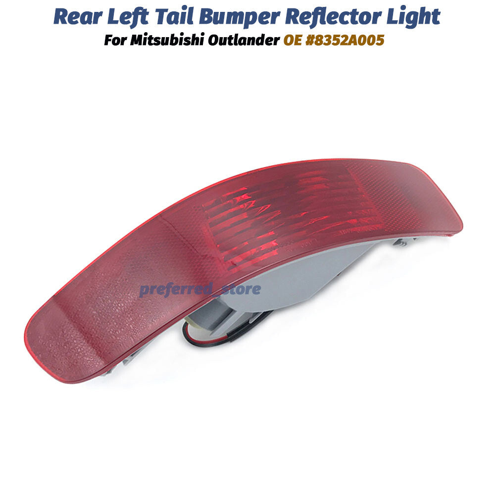 Left-hand drive side rear bumper reflector light for Outlander 2007 - 2013 - v