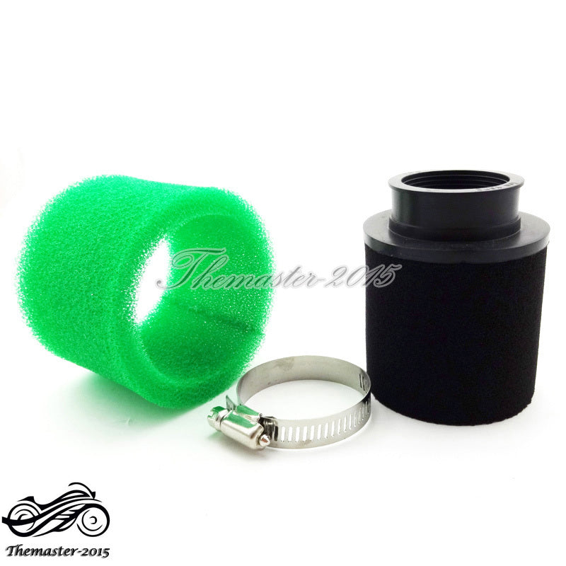 Green 42mm Performance Foam Air Filter For GY6 150cc Moped Scooter ATV Quad Q