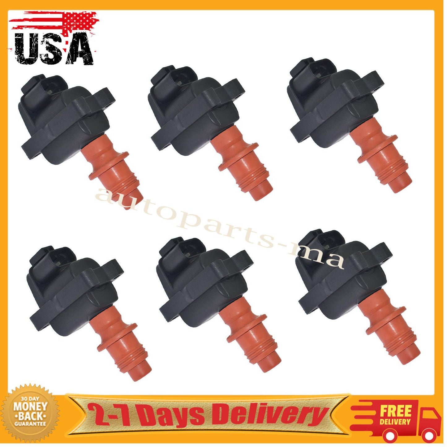 6x Ignition Coil for Nissan Skyline Pulsar NX MCP-200 22433-59S11 22433-59S12