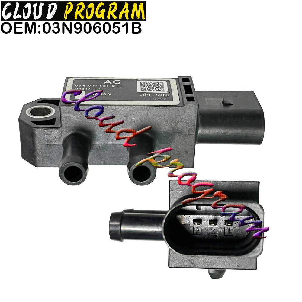 03N906051B Exhaust Differential Pressure Sensor for Audi for VW for Skoda for Seat DPF n