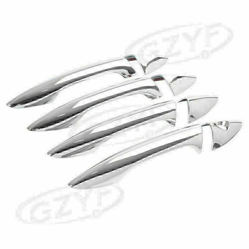 Front Rear Door Handle Covers ABS Trim Chrome for Hyundai for Elantra 2012-2014 Q