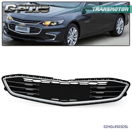 Front bumper lower grille fits for Malibu 16 - 17 4 door honeycomb mesh - v
