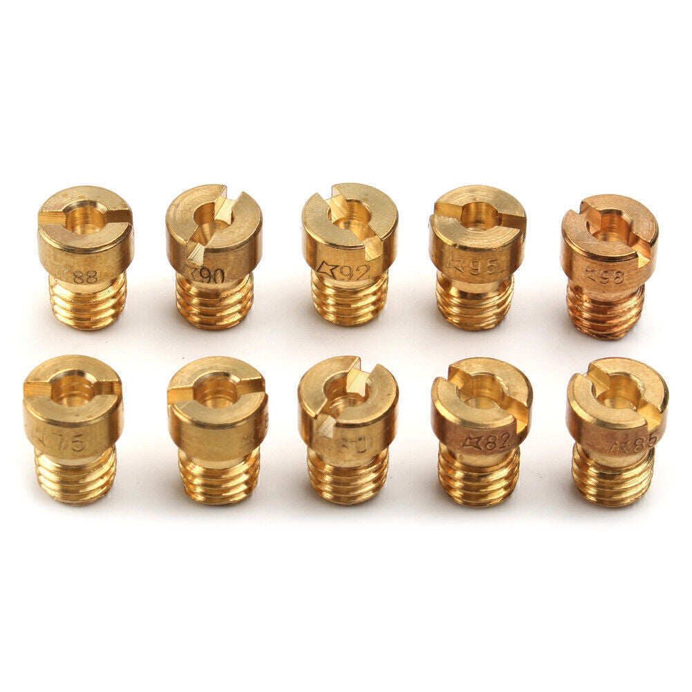75-98 Carb Carburettor Main Jets Nozzle Set 5MM Gold For Dellorto Carburetor Q