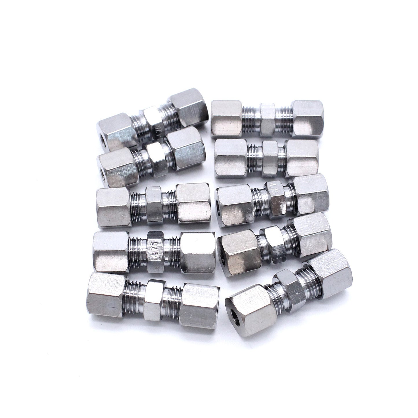 10Pcs Universal Brake Line Union Fitting Straight Connector Kits 3/16 OD
