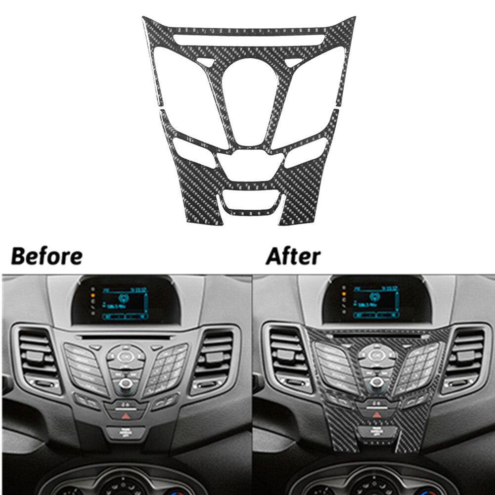 Carbon Fiber Gear Shifter Frame Trim Panel Sticker for Audi TT 8N 2001-2006 Red v