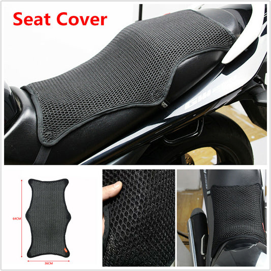 Motorcycle for seat cushion cover, waterproof, non-slip, breathable mesh, XL size, suitable for summer. n