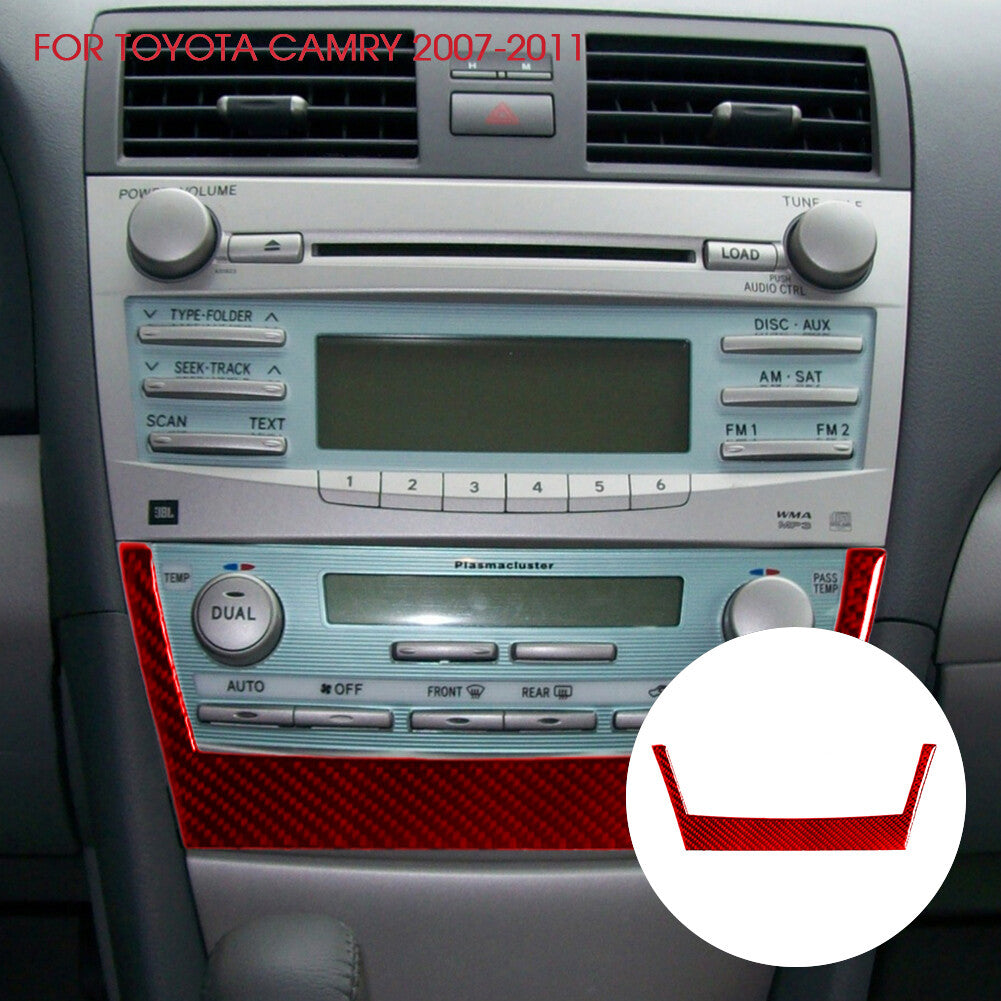 8x Red Carbon Fiber Door Bowl Handle Cover Trim For X5 E70 X6 E71 2008-2013 v