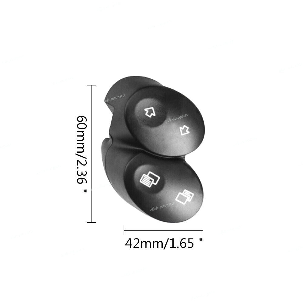 Steering Wheel Control Buttons Fits for Mercedes W219 CLS550 CLK500 Black 2003-11