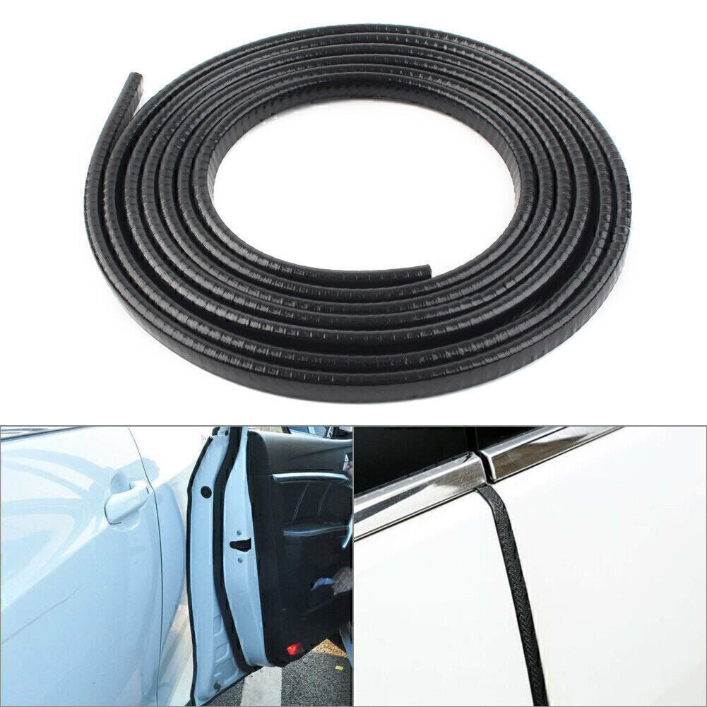 10ft/3m Door Trim Edge Lock Guard Moulding Rubber Seal Strip Protector Black