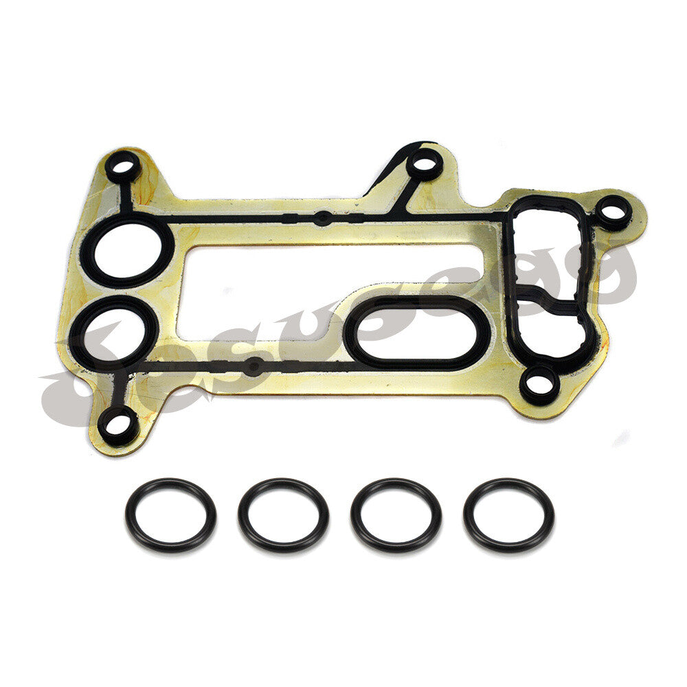 for BMW E90 E60 E61 E87 E81 E83 E84 N47 E88 Oil Filter Housing Seal Gasket Kit Q