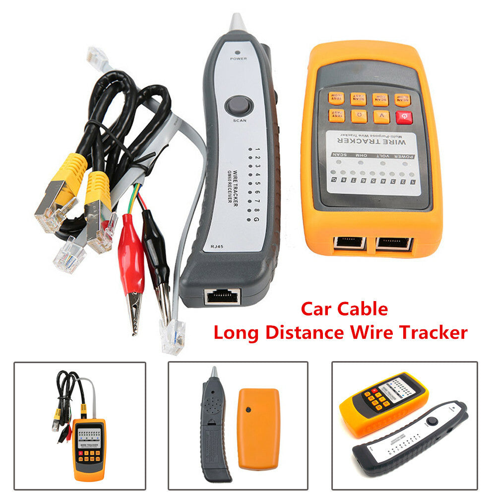 Automotive cable long-distance wire tracker, short circuit finder, tester, LED display - n