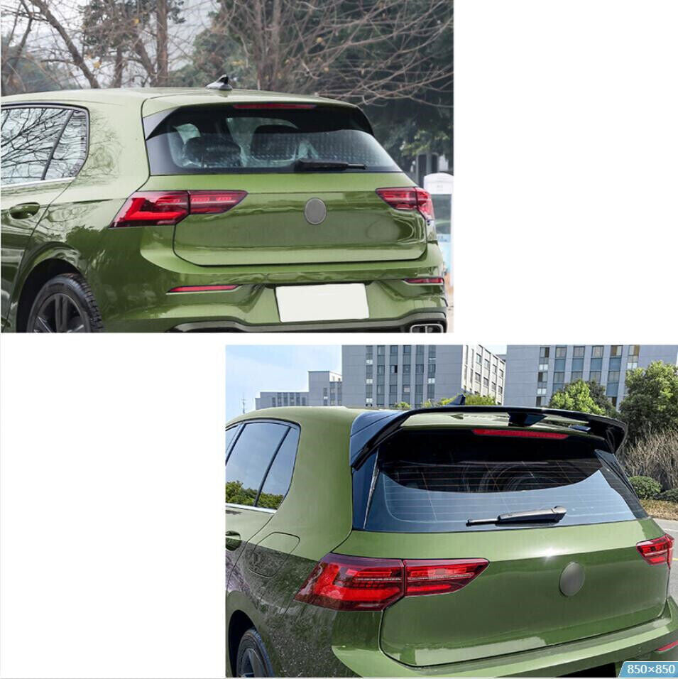 Fit for VW for Golf MK8 GTI Rline 2023-2024 ABS Gloss Black Rear Roof Spoiler Wing B n