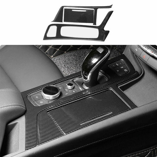 Central Console Gear Shift Panel Trim Carbon Fiber Look for Cadillac CT5 2020-24