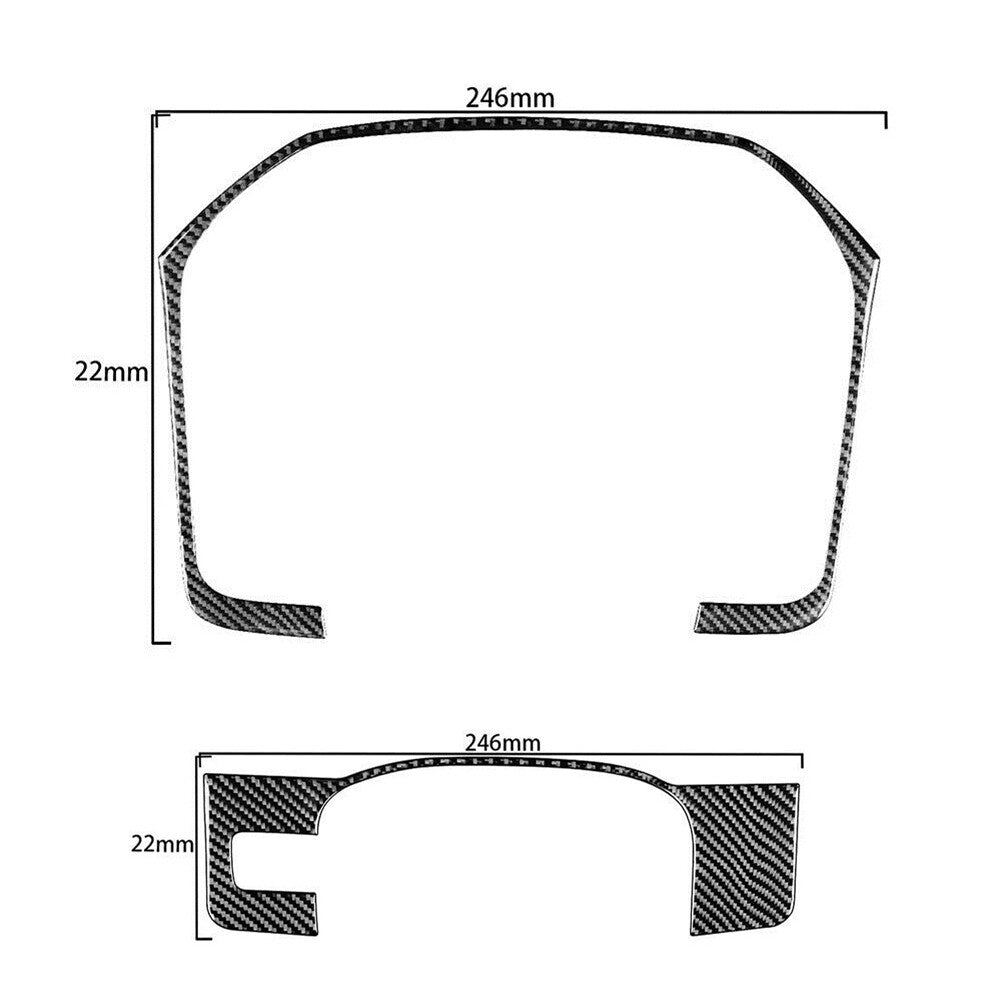 Red Carbon Fiber Overhead Reading Light Panel Trim for Camry 2007-2011 v