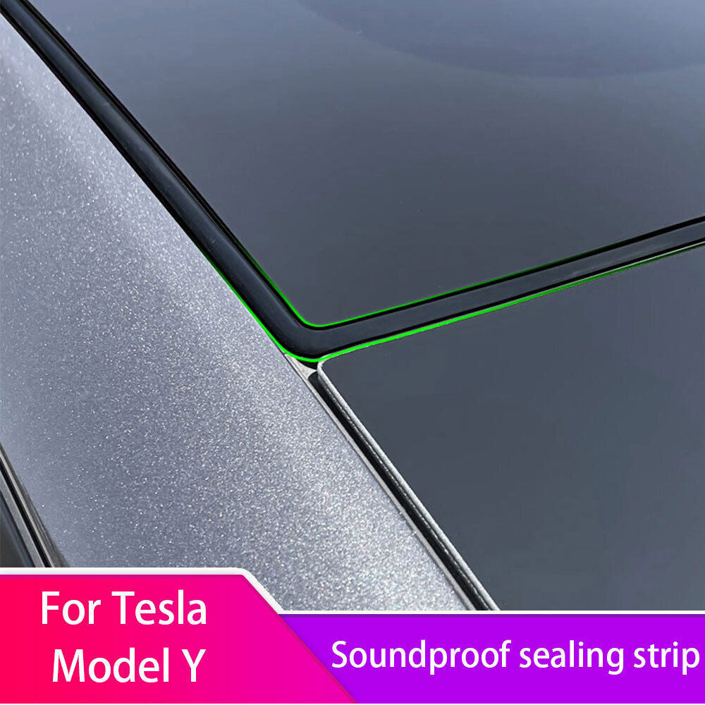 for Tesla for Model Y Car Sunroof Rubber Seal Rubber Strip Wind Noise Reduction Kit