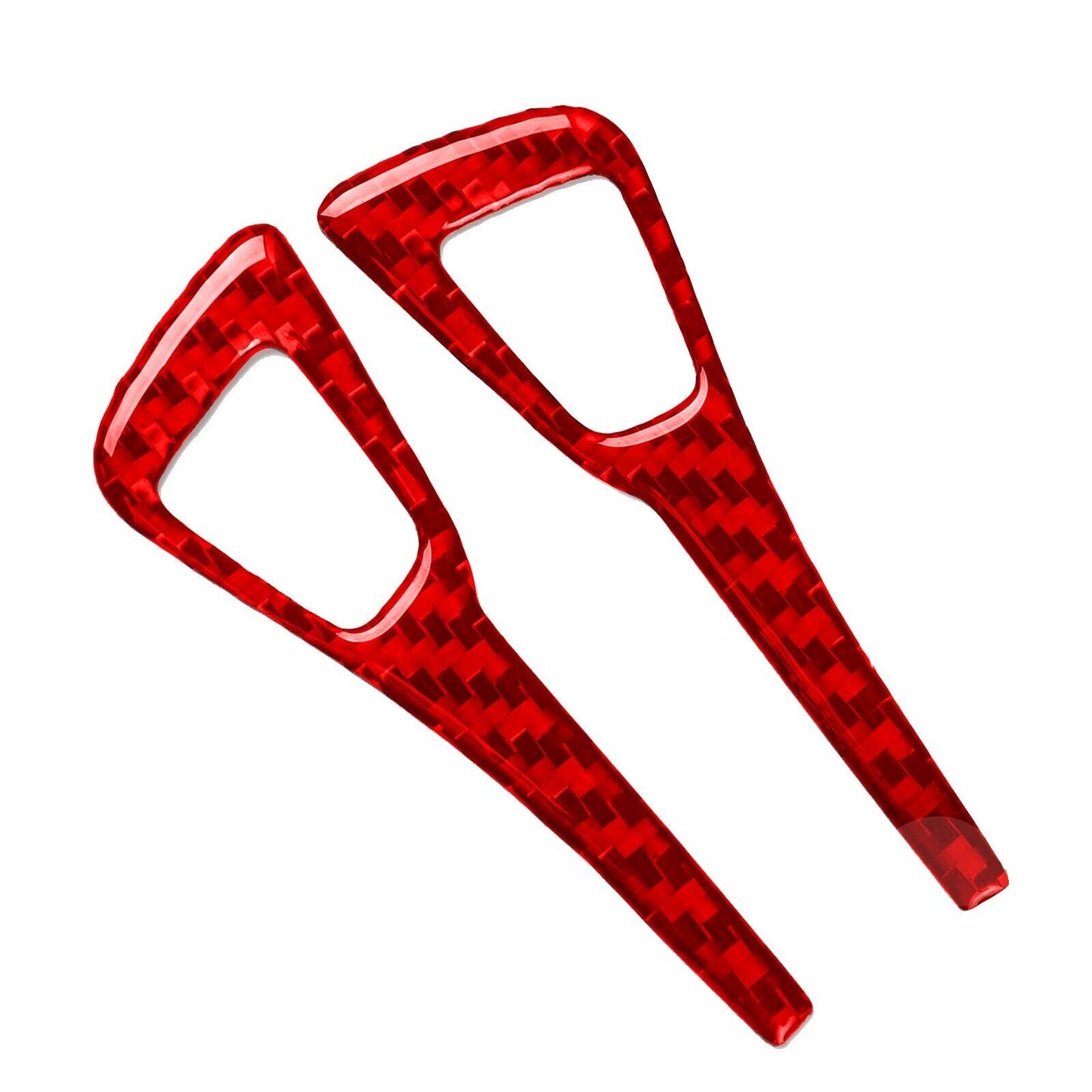 Red carbon fiber interior window lift switch cover for Model 3 Y 17- n