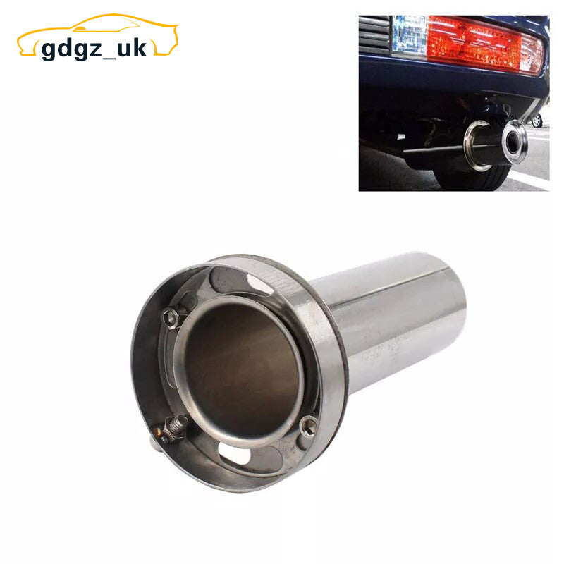 4.5 Universal Round Adjustable Exhaust Muffler Tip Silencer Removable Catback