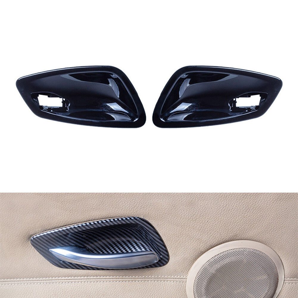 Glossy Black Inner Door Handle Bowl Cover for BMW 3 Series E90 2005-2012