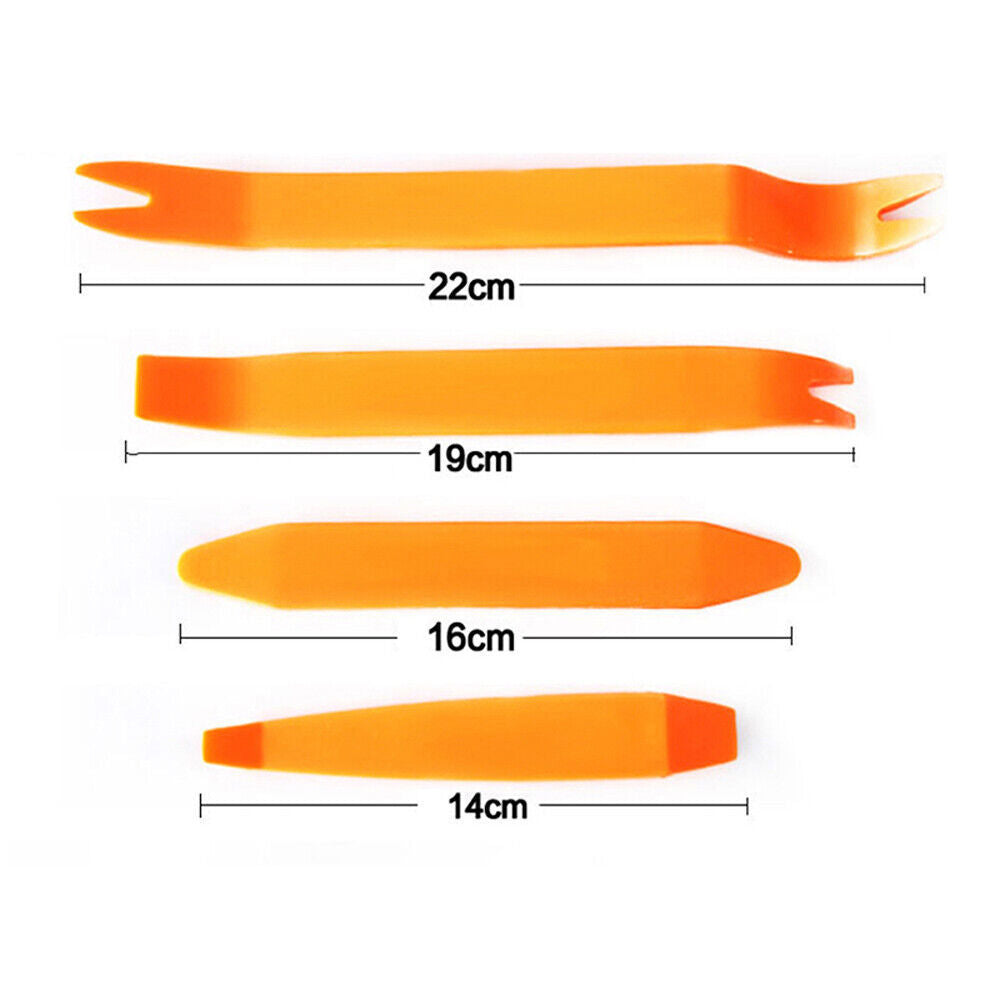 Plastic Trim Removal Pry Tool Set for Car Radio Panel Door Dash Clip Fasteners