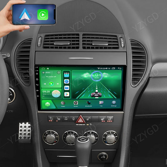 9 Android 14 Carplay for Mercedes for Benz SLK-Class 2004-2010 Car Stereo Radio GPS