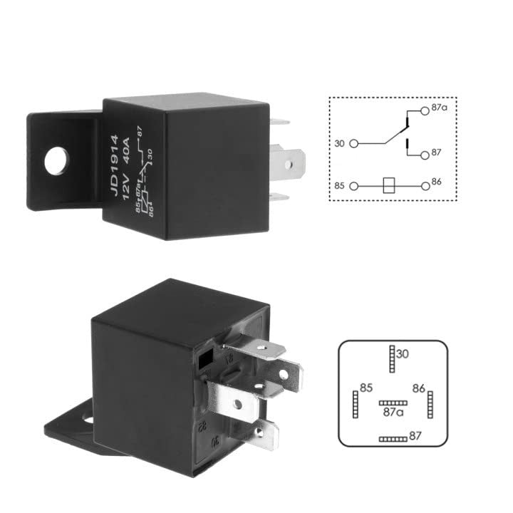 175-185 Degree Electric Radiator Cooling Fan Relay Kit Thermostat Control Switch Q