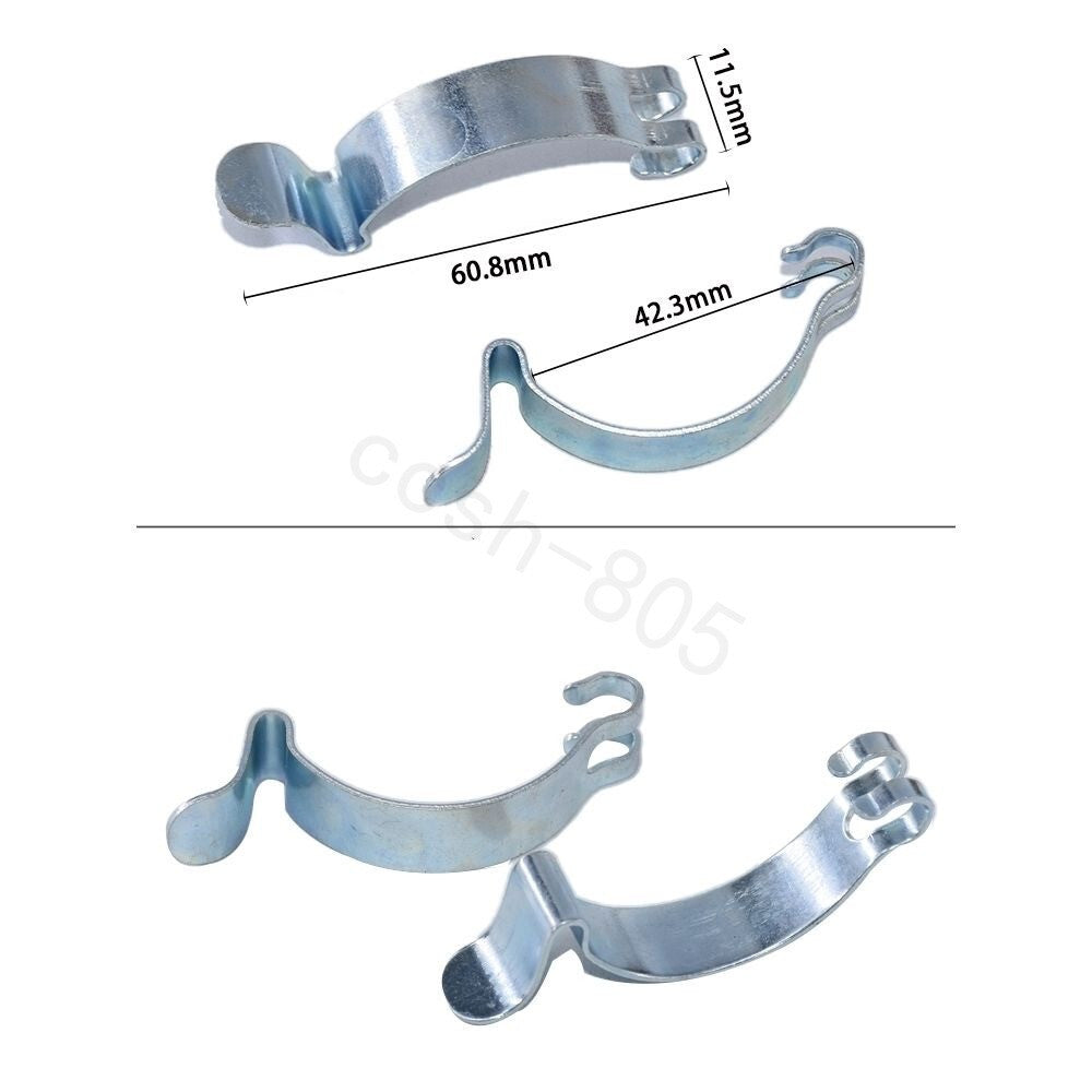 2 Pcs Silver Car Air Filter Cleaner Housing Box Lid Spring Clip Clamp for Toyota