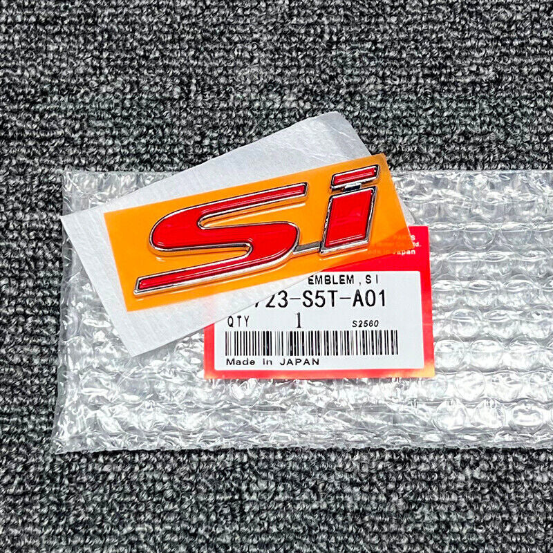 New Red Si badge for Honda for Civic Si 2Dr 4Dr Trunk rear badge sticker